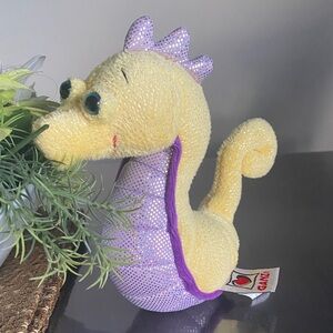 2008 GANZ Lil Kinz SeaHorse Plush Beanie webkins under water